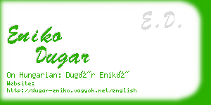 eniko dugar business card